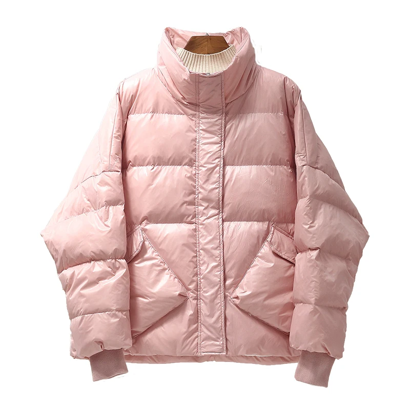 Новинка 2020 зимняя женская куртка белый пуховик на утином пуху женский теплый с