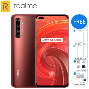 Original Realme X50 Pro 5G Mobile Phone 8GB RAM 256GB ROM Snapdragon 865 4200mAh 65W Quad Camera 64MP NFC 5G Smartphone