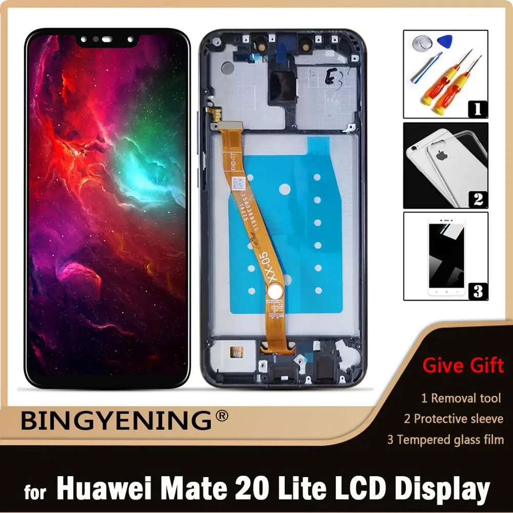 ЖК-дисплей для Huawei Mate 20 Lite с сенсорным экраном и дигитайзером в сборе экран SNE LX1 LX2