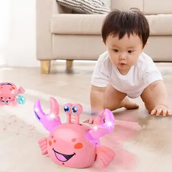 

Kids Baby Led Electric Toy Crab 360 Degree Walking Auto Turning LED Music Educational For Kids Child Gift