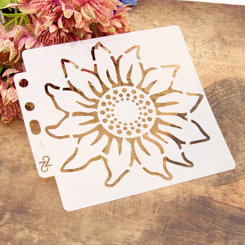 

Sunflower DIY Layering Stencils Wall Painting Scrapbooking New Design Coloring Embossing Crafts Decoration Paper Card Template