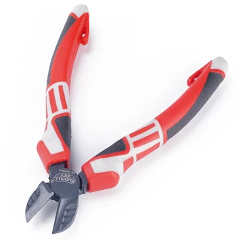 

ELECALL Wire cutter pliers ET005701 7" Diagonal pliers cutting nipper wire plier hand tools for cable cutter