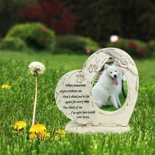 Щенок надгробный камень сувенир животное памятный камень сад задний двор памятник питомца# NN923