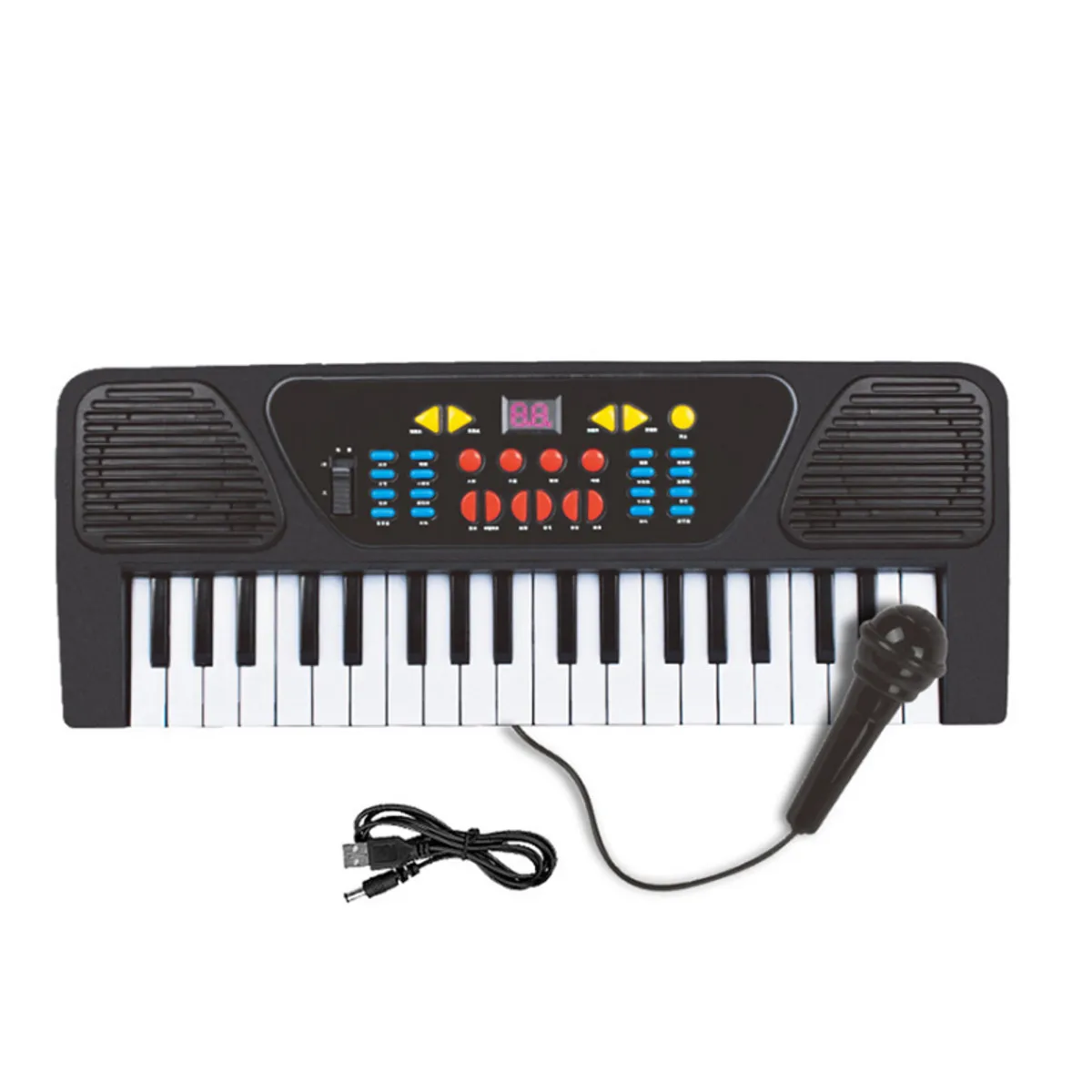 37 клавиш ребенок электрический орган пианино Цифровая музыка электронная клавиатура музыкальный инструмент с мини микрофоном для детей