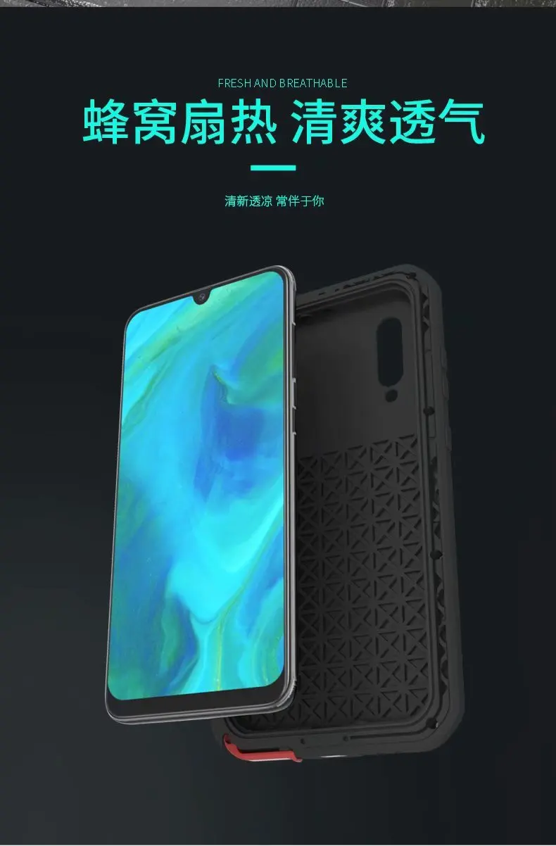 LOVE MEI для samsung Galaxy A70S чехол для телефона противоударный пыленепроницаемый мобильный корпус металлическая алюминиевая защита+ Gorilla glass