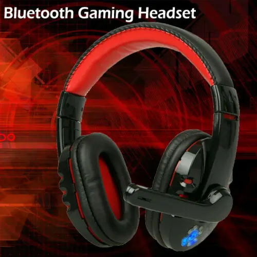 Foldable Wireless Bluetooth On Ear Headphones LED Glowing Headset Earphone MIC Gaming Headphone