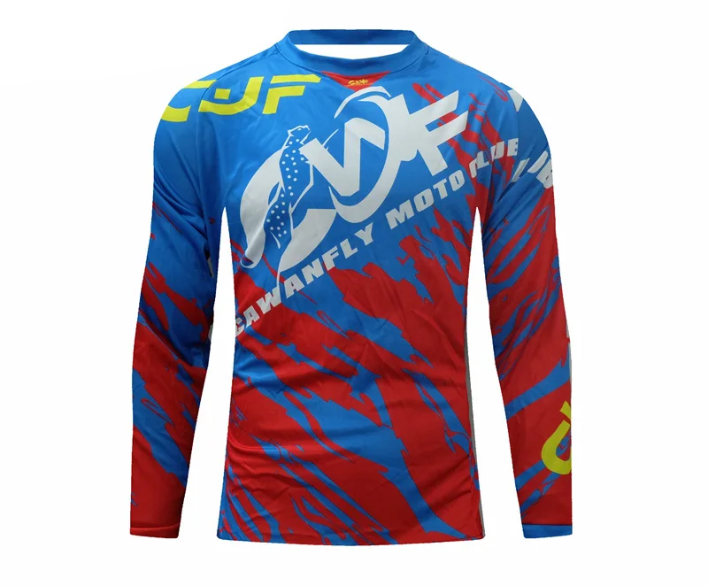 Черный CWF мотокросса Джерси Майо ciclismo hombre dh Горные Джерси внедорожные горные с длинным рукавом mtb Джерси гонки mx Джерси - Цвет: Черный