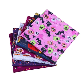 

50 * 140Cm Halloween Pattern Polyester Cotton Fabric Patchwor Printed For Tissue Kids Home Textile For Sewing Doll Dress Curtain