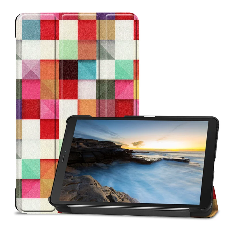 Ультратонкий смарт чехол для 2019 Samsung Galaxy Tab A 8 T290 T295 T297 планшетов подставка +