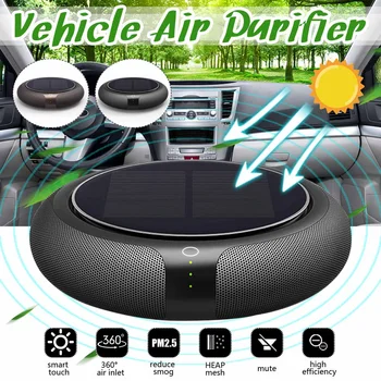 

Intelligent Ionizer Anion Vehicle Air Purifier Freshener Portable Solar Car Air Purifier Solar Power Filter Cleaner Purify