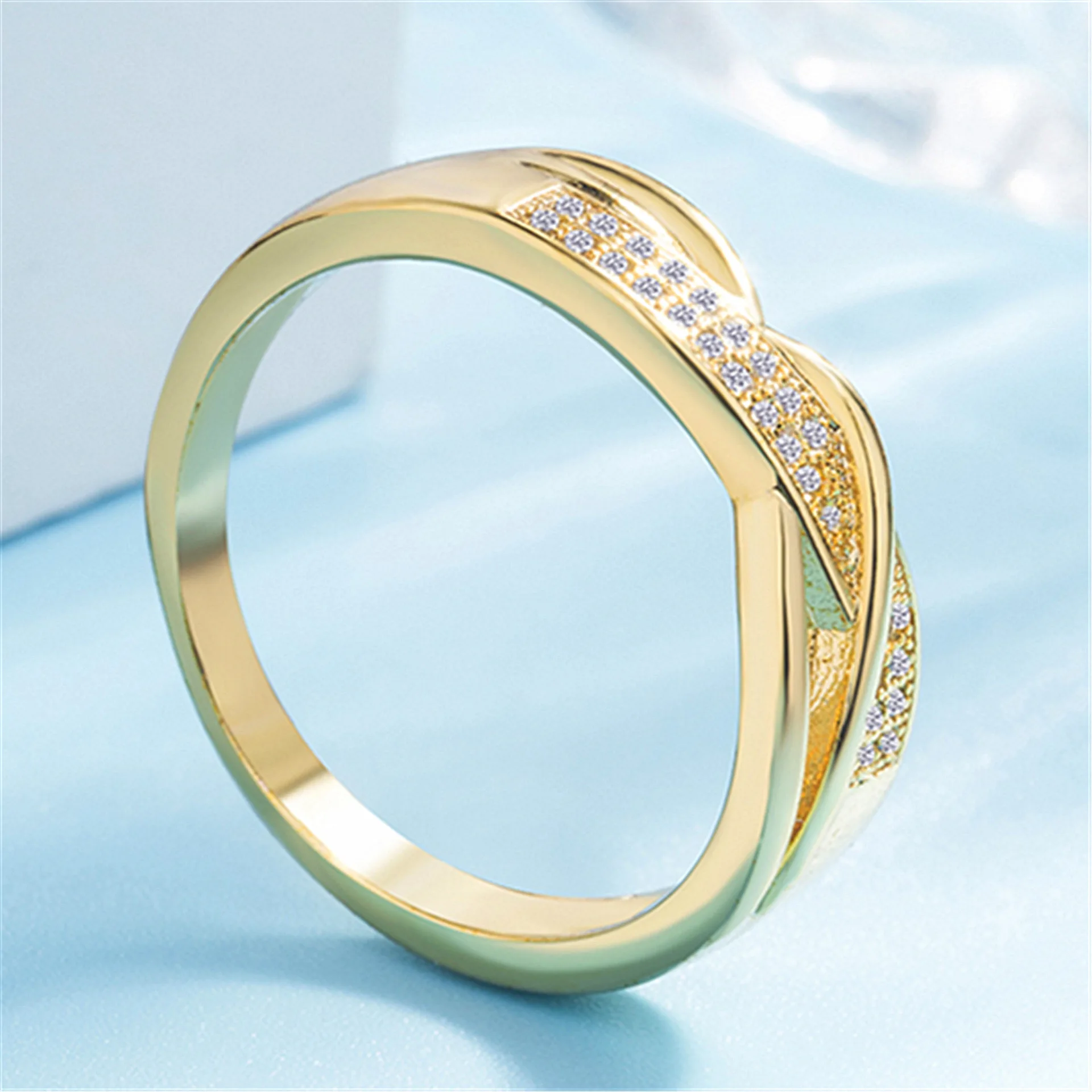 Kemstone Creatived Engagemnet кольцо медь золото посеребренное кольцо для женщин ювелирные изделия подарок