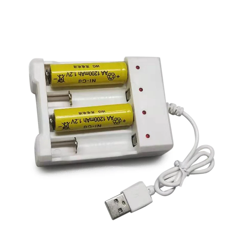 

AA/AAA Batteries USB Output Battery Charger 4 Slots Universal for Quick Charging Tools ND998