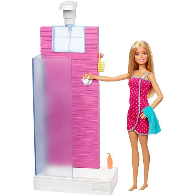 Boneca E Playset - Salão De Beleza E Barbie Fjb36 Mattel