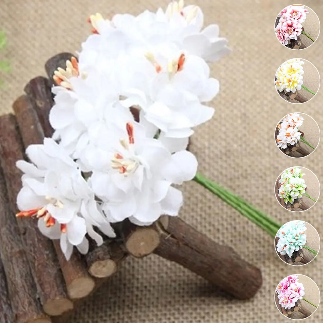 

6PCS Artificial Stamen Flowers Real Touch Artificial Chrysanthemum for new House Home Wedding Festival Decoration flower