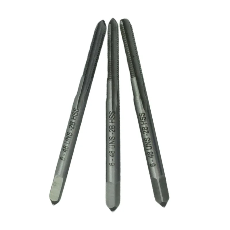 6-48 UNS 3 Flute Thread Tap Taper Plug And Bottom Cone Metalworking Accessory
