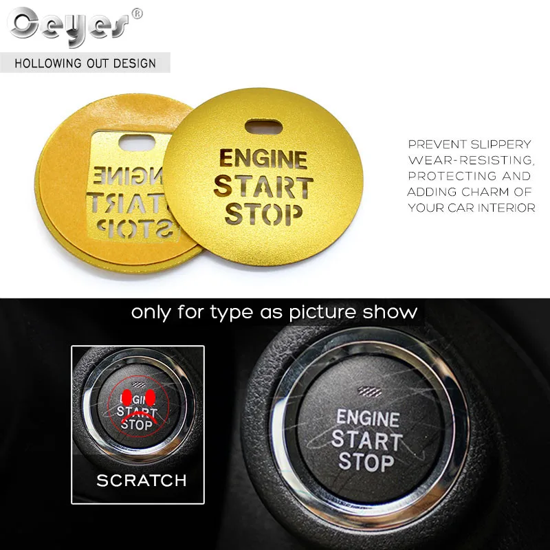 Engine ignition cover Car Start Stop Engine Ignition Push Button Ring Styling Accessories Cover For Subaru Forester Outback For Lexus Toyota
