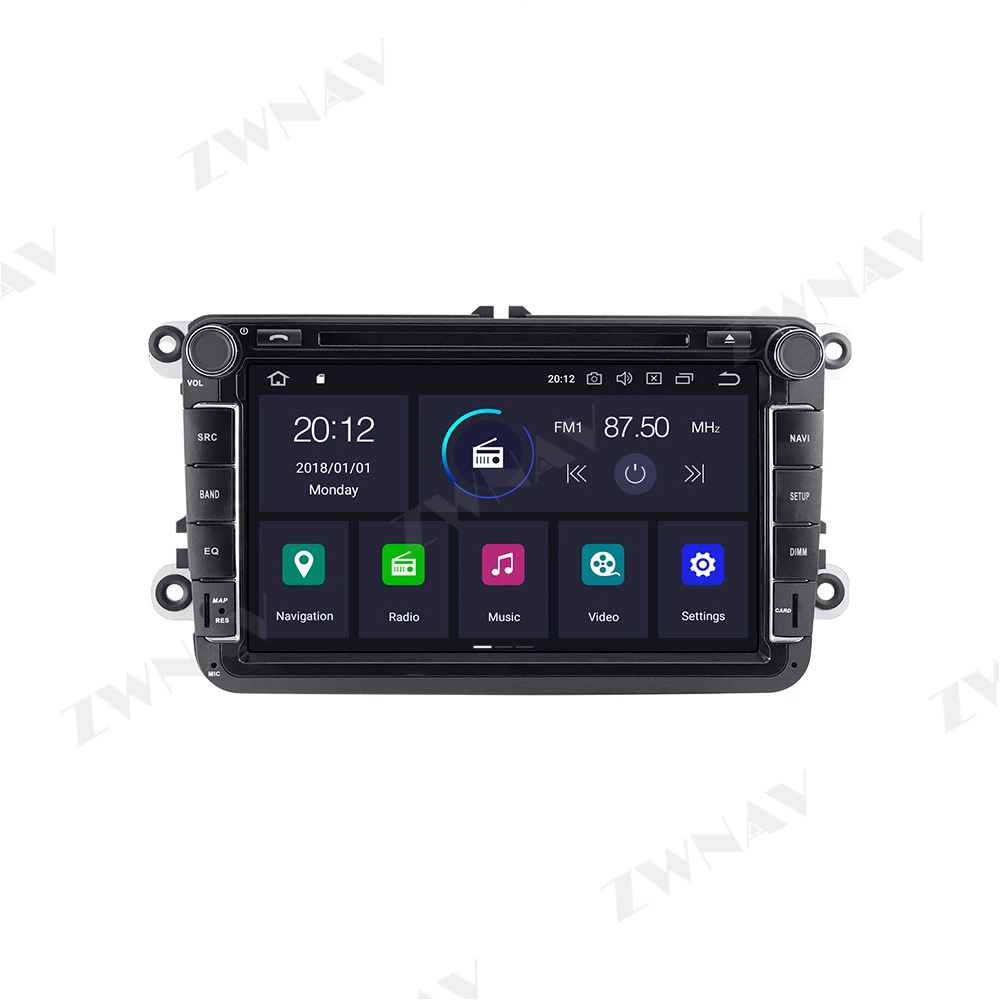 Carplay IPS Android For VW Volkswagen Golf Polo Tiguan Passat b7 b6 leon Auto Audio Radio Stereo Multimedia Player GPS Head Unit