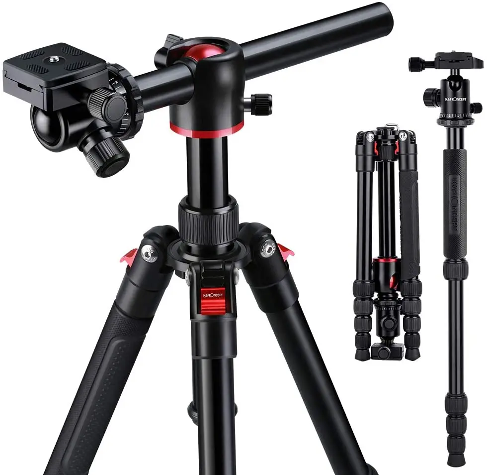 Штатив K & F Concept TM2515T алюминиевый легкий Трипод для цифровой зеркальной камеры 60