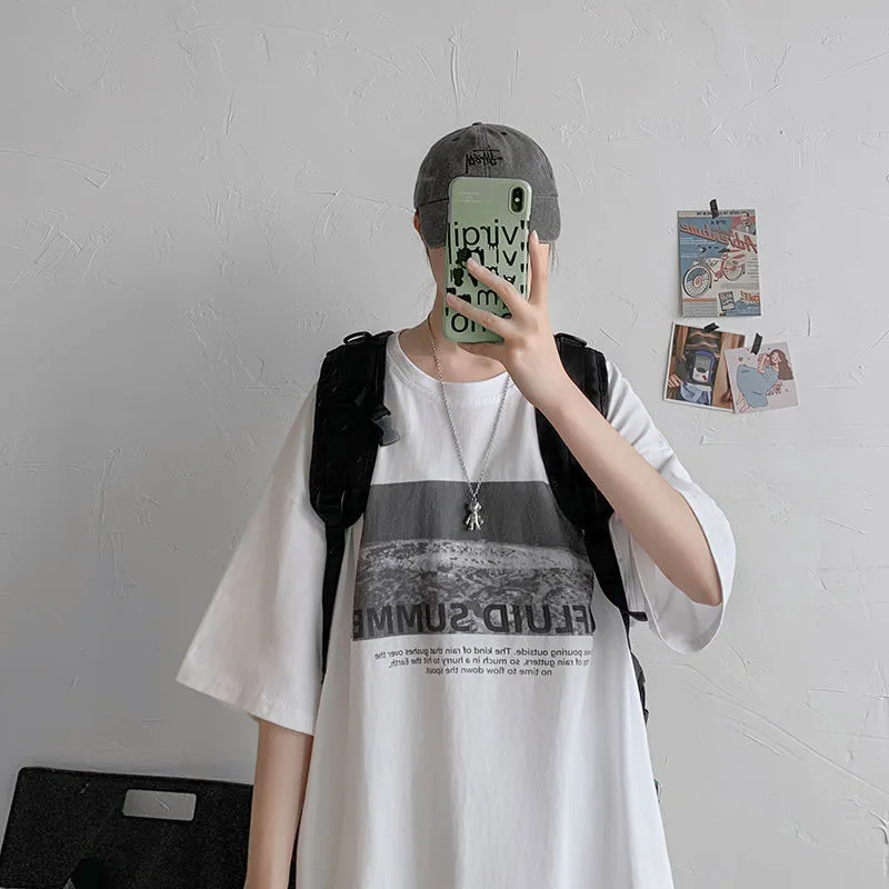 tops aesthetic vintage femme t-shirts korean style oversized t shirt clothes shirt Woman cotton tshirts harajuku opa mujer y2k
