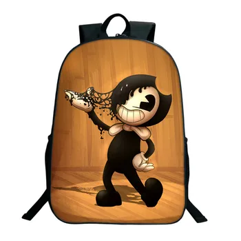 

Bendy And The Ink Machine Backpacks For Students Bendy And Boris Kids Backpacks Two Layer School Bag For Gifts Dropshipping