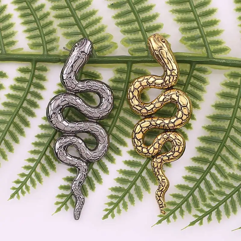 Заявление Винтаж сплав Oorbellen серьги-гвоздики в виде змеи для девушек и женщин; вечерние подарки минималистский свадебные серьги ювелирные изделия из жемчуга