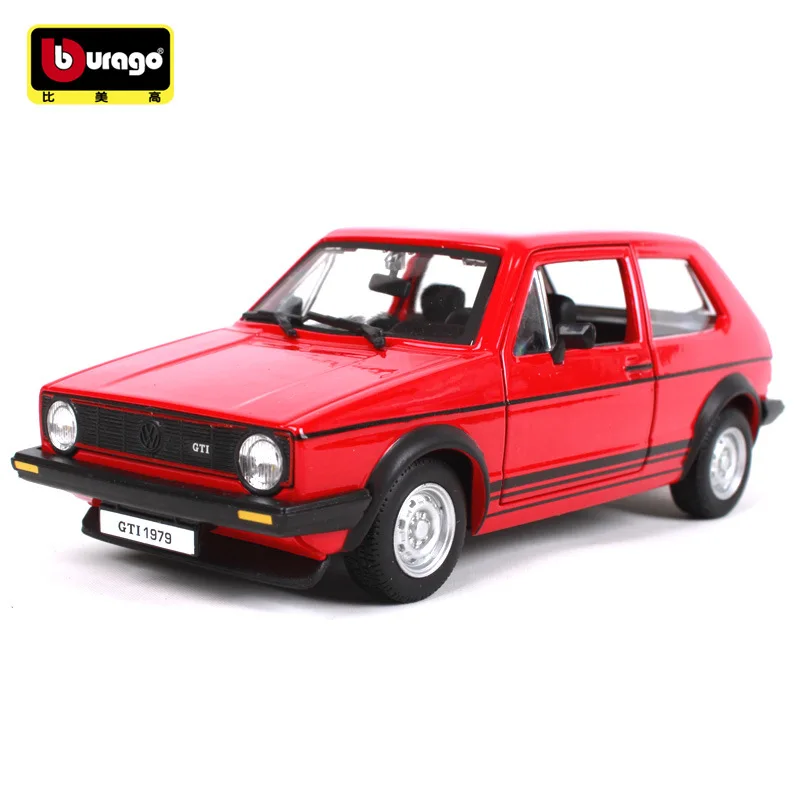 Bburago 1:24 1979 Volkswagen Golf GTI модель автомобиля из сплава Модель автомобиля украшение коллекция Подарочная игрушка