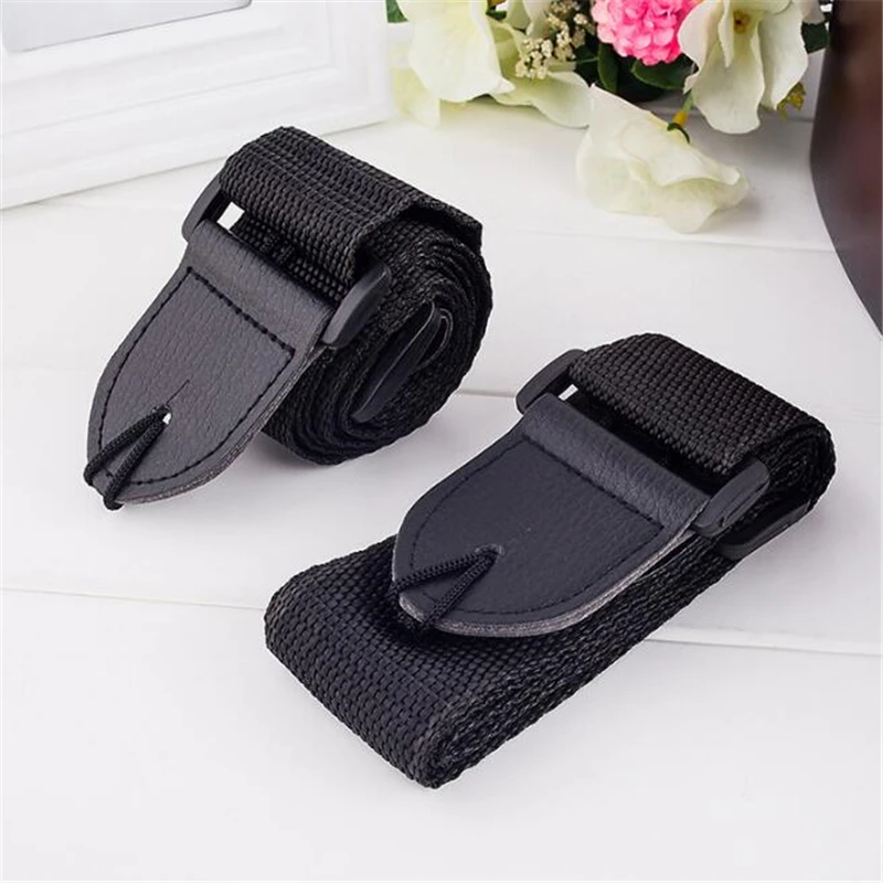 Guitar Strap Leather Head Adjustable Shoulder Strap For Guitar Electric Guitar Bass Guitar Parts Accessories Black New - Image 2