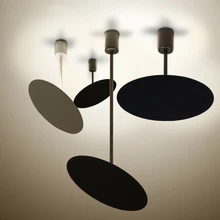 Современный скандинавский короткий черный белый подвесной светильник, светодиодный светильник, регулируемый минималистичный светильник для ресторана, кафе, спальни, гостиной