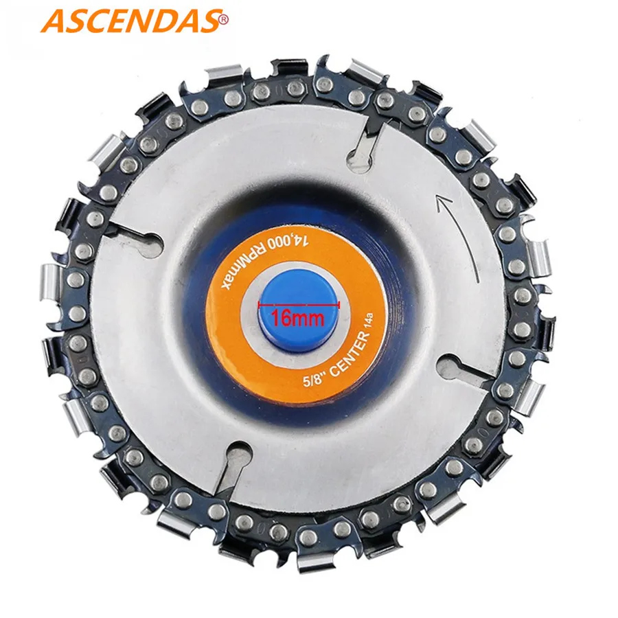 

4 Inch Grinder Disc and Chain 22 Tooth Fine Cut Chain For 100/115 Angle Grinder Steel 14000rpm Fits For: 4"(100mm)