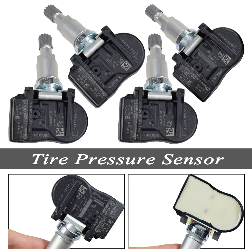 4pcs 52933d9100 52933d9100 Car Tpms Sensor Tire Pressure Monitor