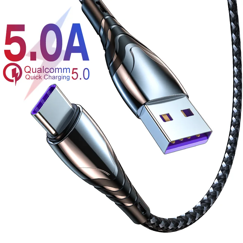 ZNP 5A Micro USB кабель для быстрой зарядки с разъемом типа C для Samsung Redmi Honor HTC LG планшетный ПК с системой андроида и мобильный телефон USB кабель для передачи данных