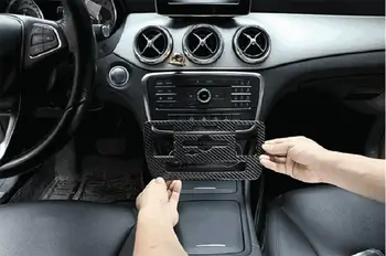 

Carbon Fiber CD Air Conditioning Control Panel Cover Trim For Mercedes Benz A Class GLA CLA 2013~2019