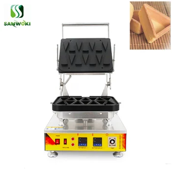 

Electric Triangle shape tart press machine waffle making machine egg tart shell tart making machine triangle waffle iron machine