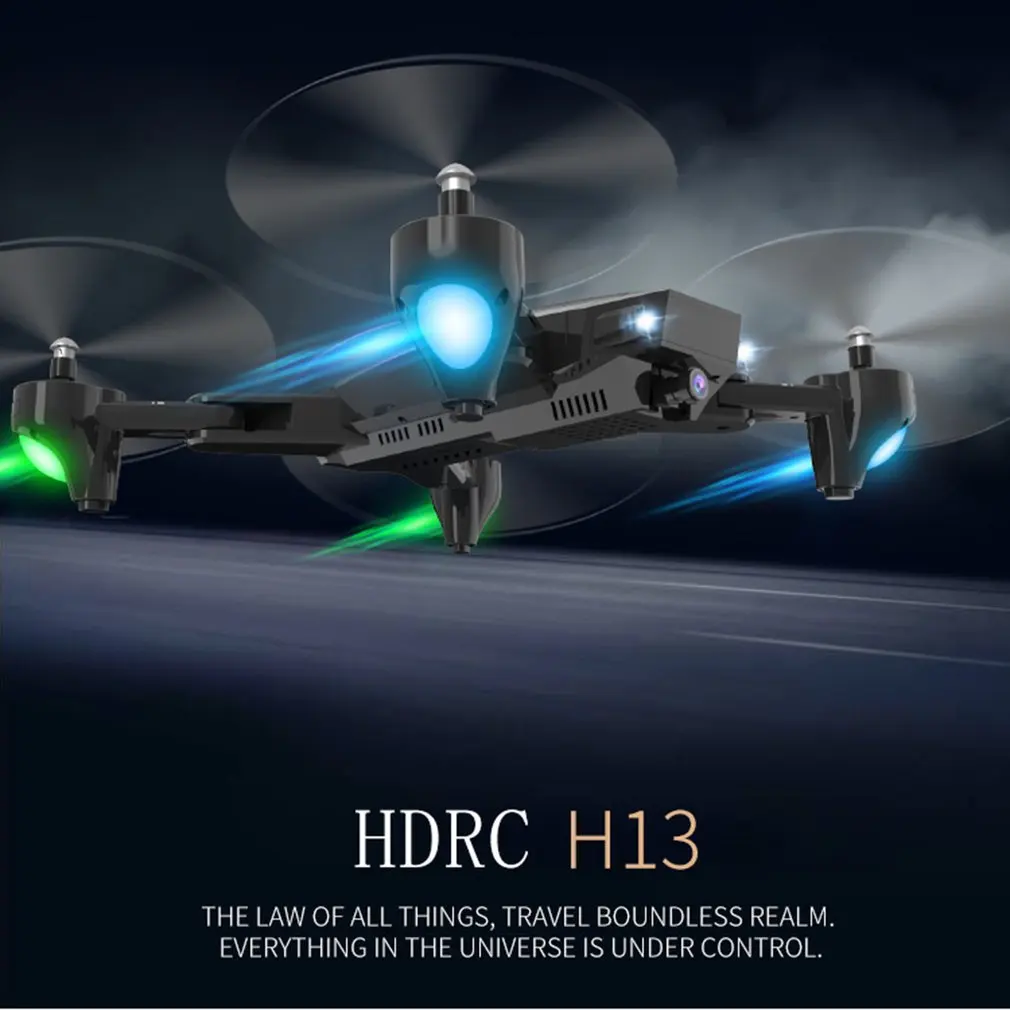 H13 складной Дрон с hd-камерой четырехосевой складной воздушный Дрон широкоугольный WiFi FPV оптический поток RC Дрон вертолет
