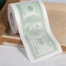 Модные креативные горячие продажи Дональд Трамп$100 доллар банкнот туалетная бумага рулон Новинка кляп подарок дампа Трамп ванная бумага полотенце