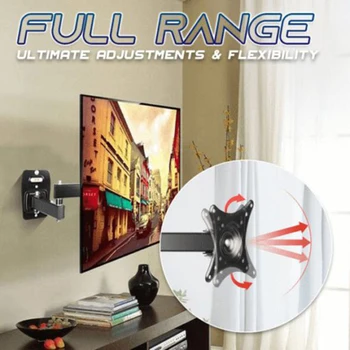

Free-Angle Adjustable Wall-Mounted TV Bracket Wall Holder for Most Television QP2