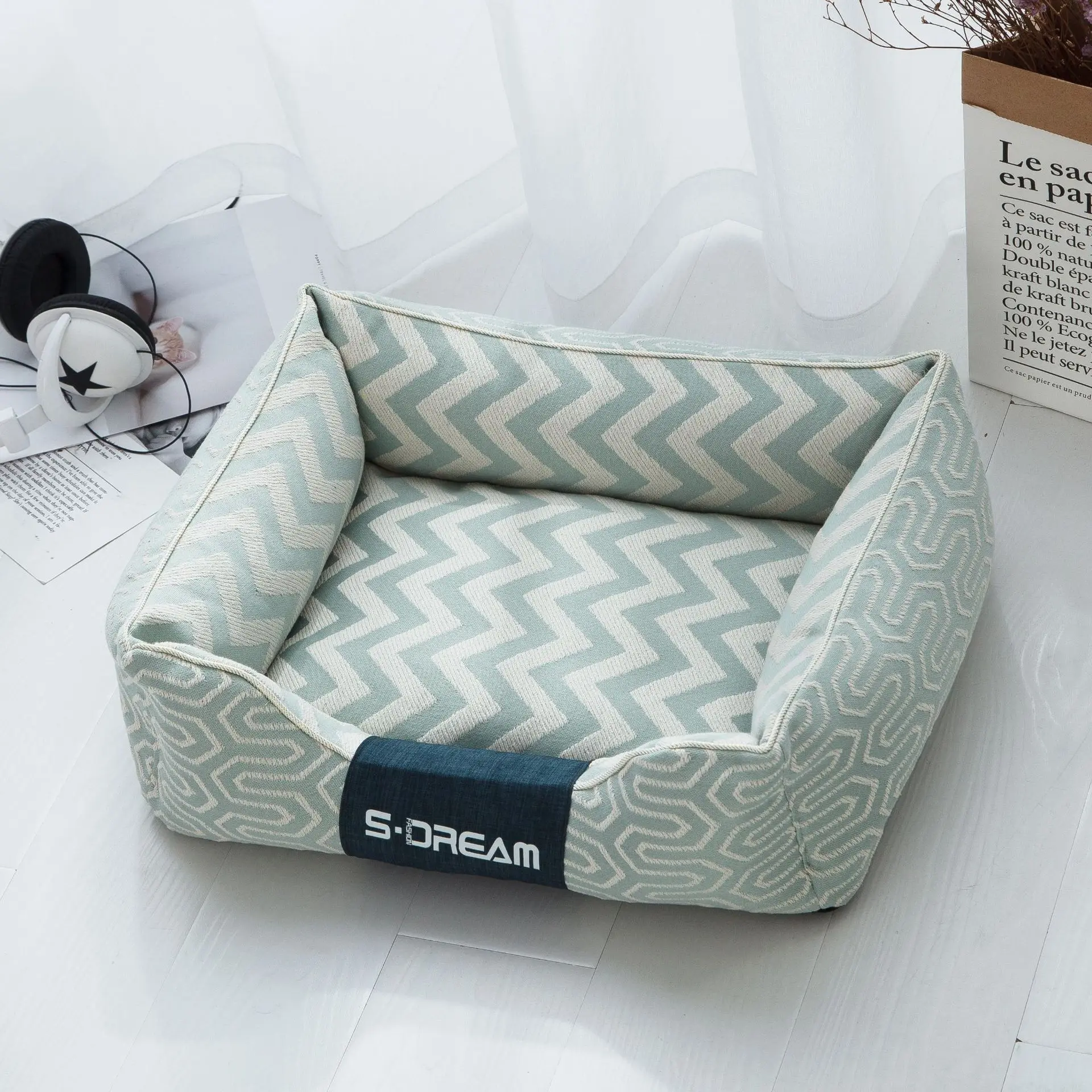

JORMEL Pet Dog Bed Soft Material Pet Dog Fall and Winter Warm Nest Kennel For Cat Warming Dog House Puppy Plus size