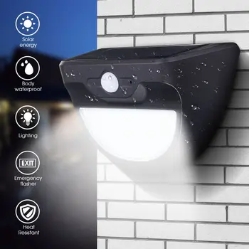 

Solar Powered 37 LED Radar Sensor Wall Light Waterproof Outdoor Security Light Garden Decor Landscape Lawn Fence Lamp