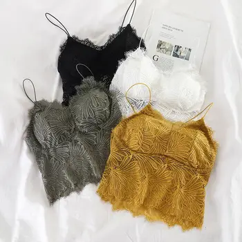 

Women Sexy Sweet Beauty Back Lace Tube Top Solid Color Backless Camisoles Sexy Crop Top Female Tanks Top Bralette lenceria mujer