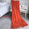 Nordic Knitted Throw Thread Blanket