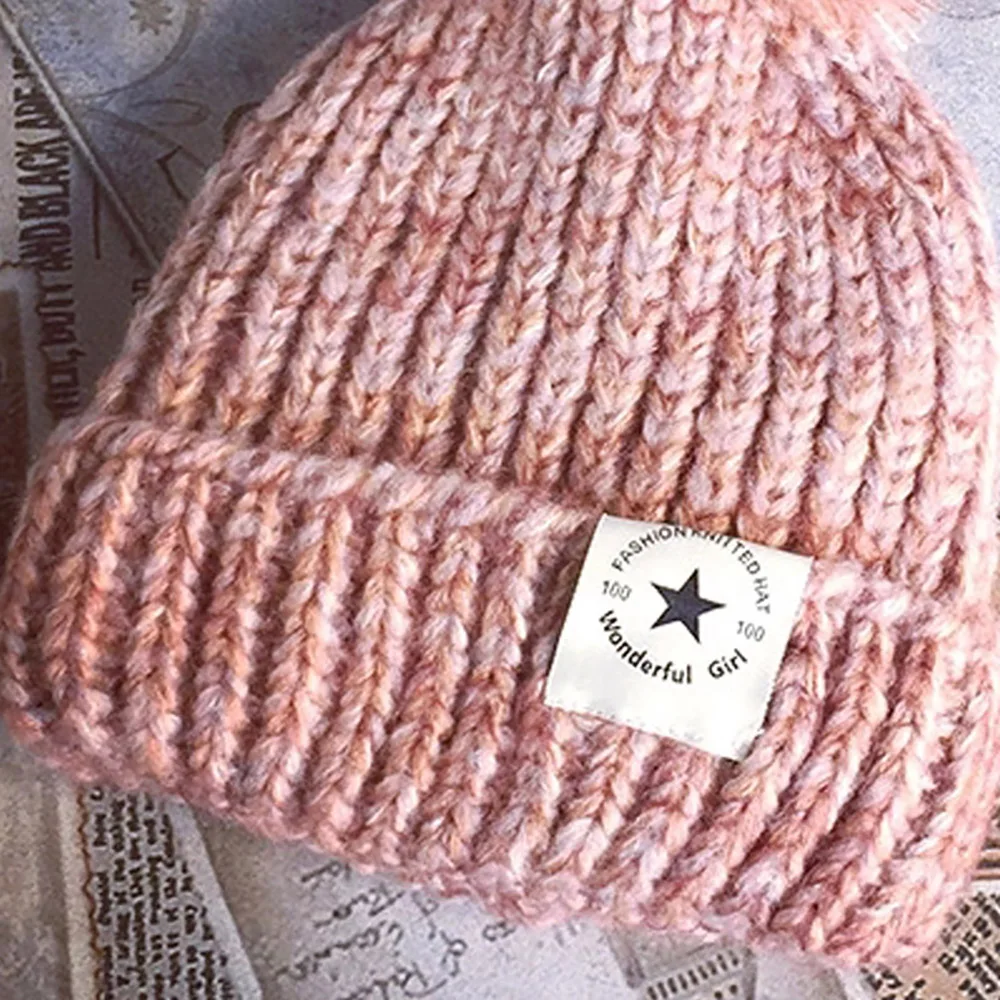 Geebro бархатная Толстая вязаная шапка для мужчин и женщин, Теплая Шапка-бини с помпоном, меховым шариком, украшенная черепом
