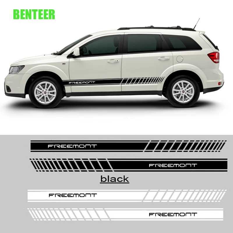 

2pcs car side sticker for fiat freemont