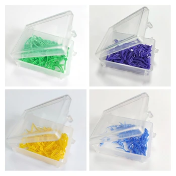 

100pcs/box Disposable Dental Wedges Medical Plastic Arc Concave Design Wedges With End Circular Hole Dentist Care Tool