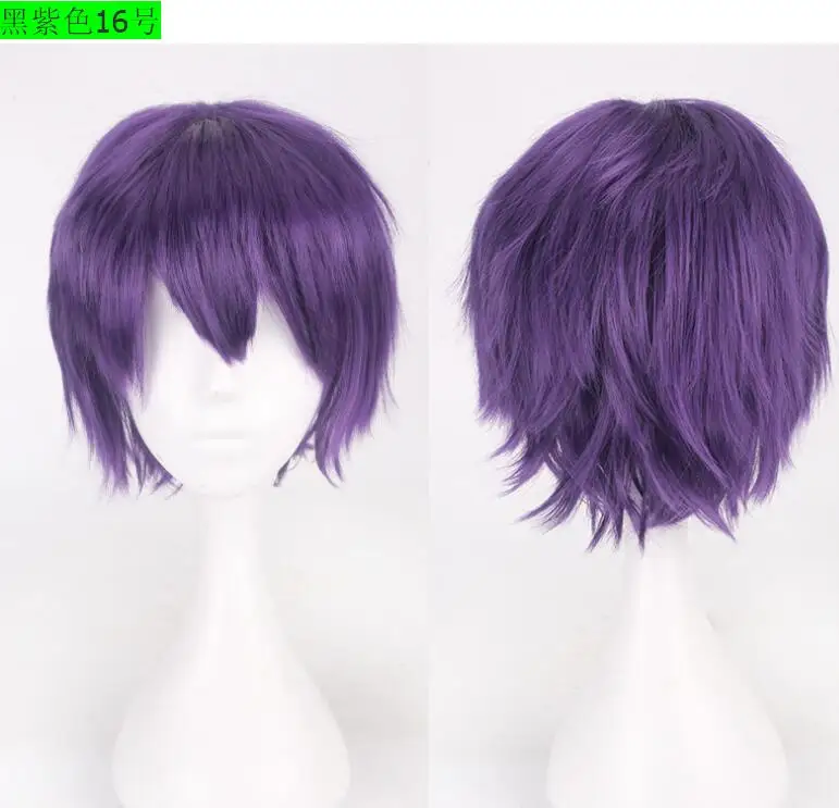 30CM 20 Colour Game Persona 5 Kurusu Akira Short Wig Cosplay Costume Heat Resistant  Hair Joker Amamiya Ren Men Wigs