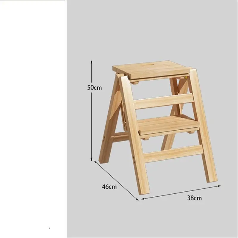 MODEL R Escalera Sgabelli Cucina tabrete De Cocina Ванная комната для пожилых людей Tangga Lipat дерево Escaleta Escabeau стул Merdiven лестница - Цвет: MODEL R
