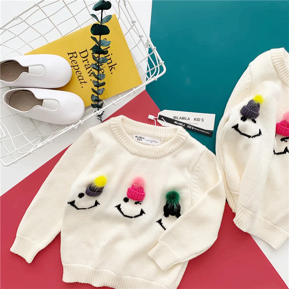 JOYINPARTY Tonytaobaby/осенне-зимняя одежда новая детская одежда для девочек хлопковый свитер для маленьких девочек детские свитера