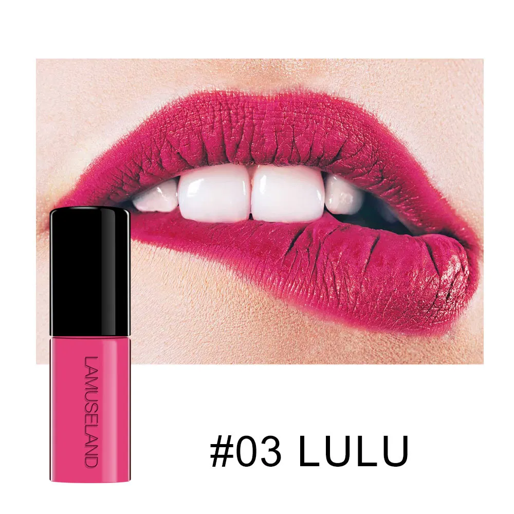 12 color women's professional lipstick 3D lip glaze moisturizing long-lasting lip gloss non-stick lip gloss makeup lipstick sexy - Цвет: 03