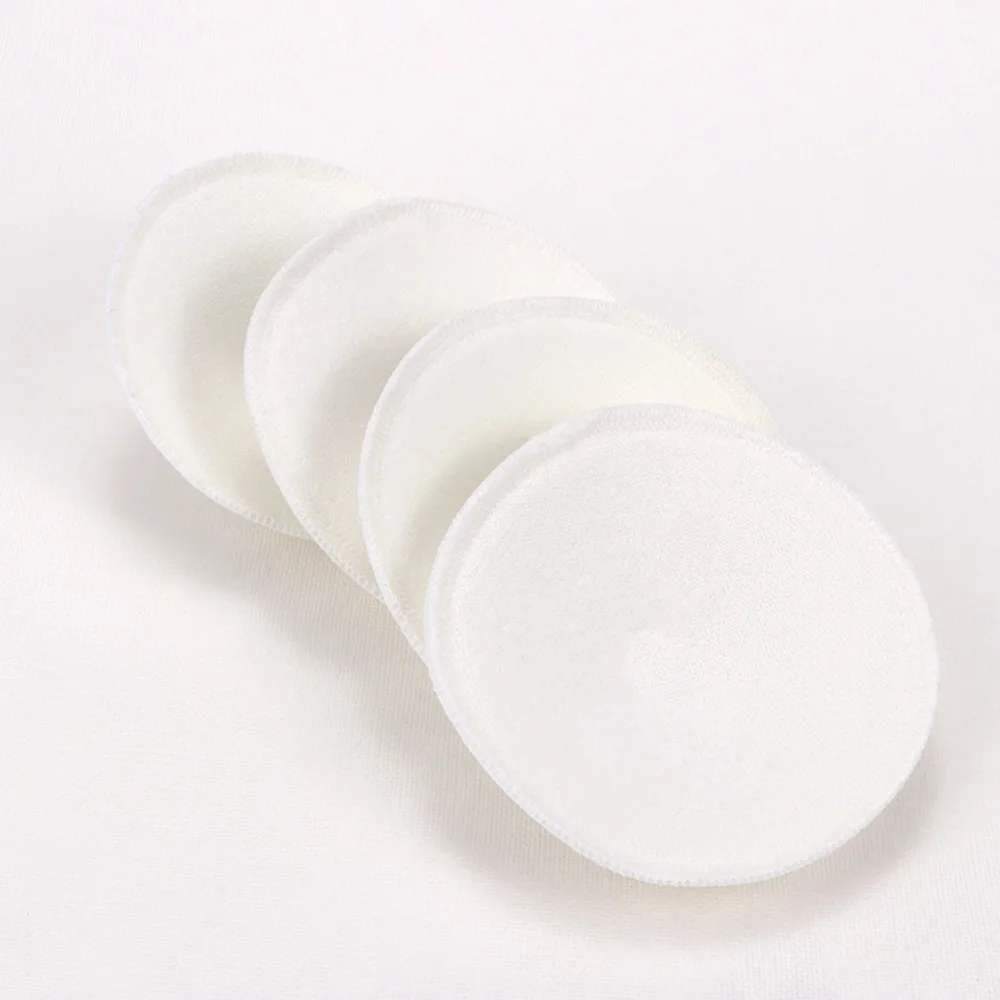 

4Pcs Washable Anti-overflow Breast Pads Postpartum Mom Bra Breast Pads Anti Galactorrhea Pad