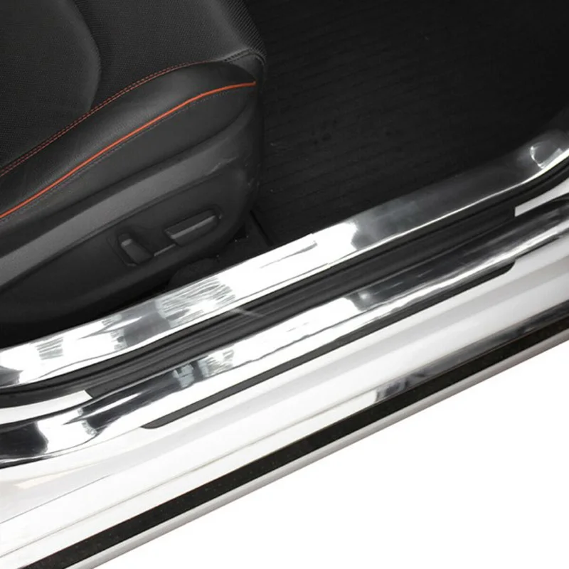 Car Bumper Door Edge Lip Guard Protector Chrome Silver Moulding Trim Strip 2.5M