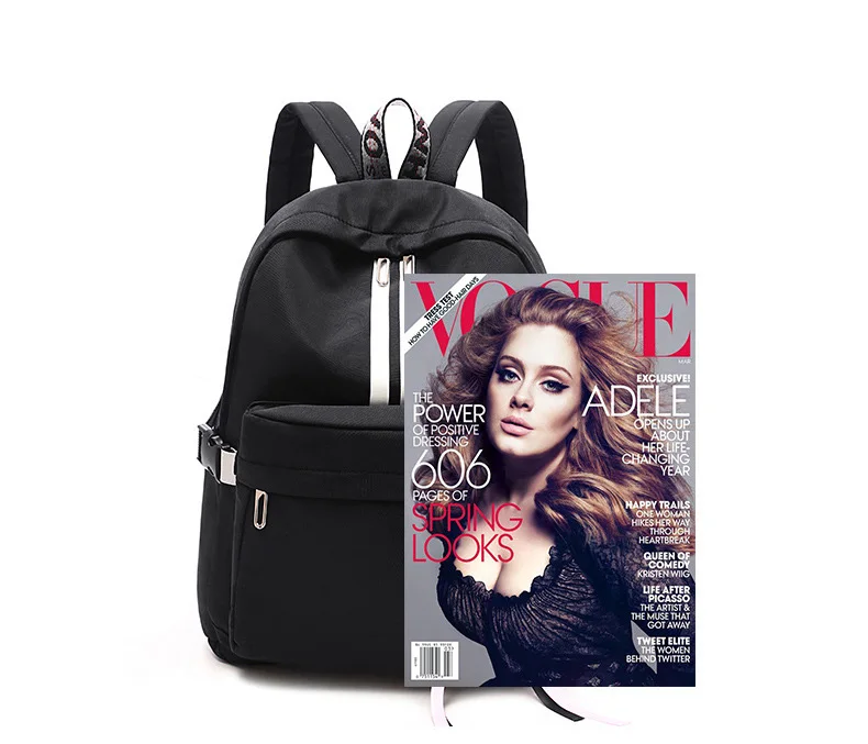 2019 Brand Design Women Casual Nylon Backpack Purse Teenager Girls Pink School Bags Ladies Bow Backpack Big Travel Rucksack Bags (9)